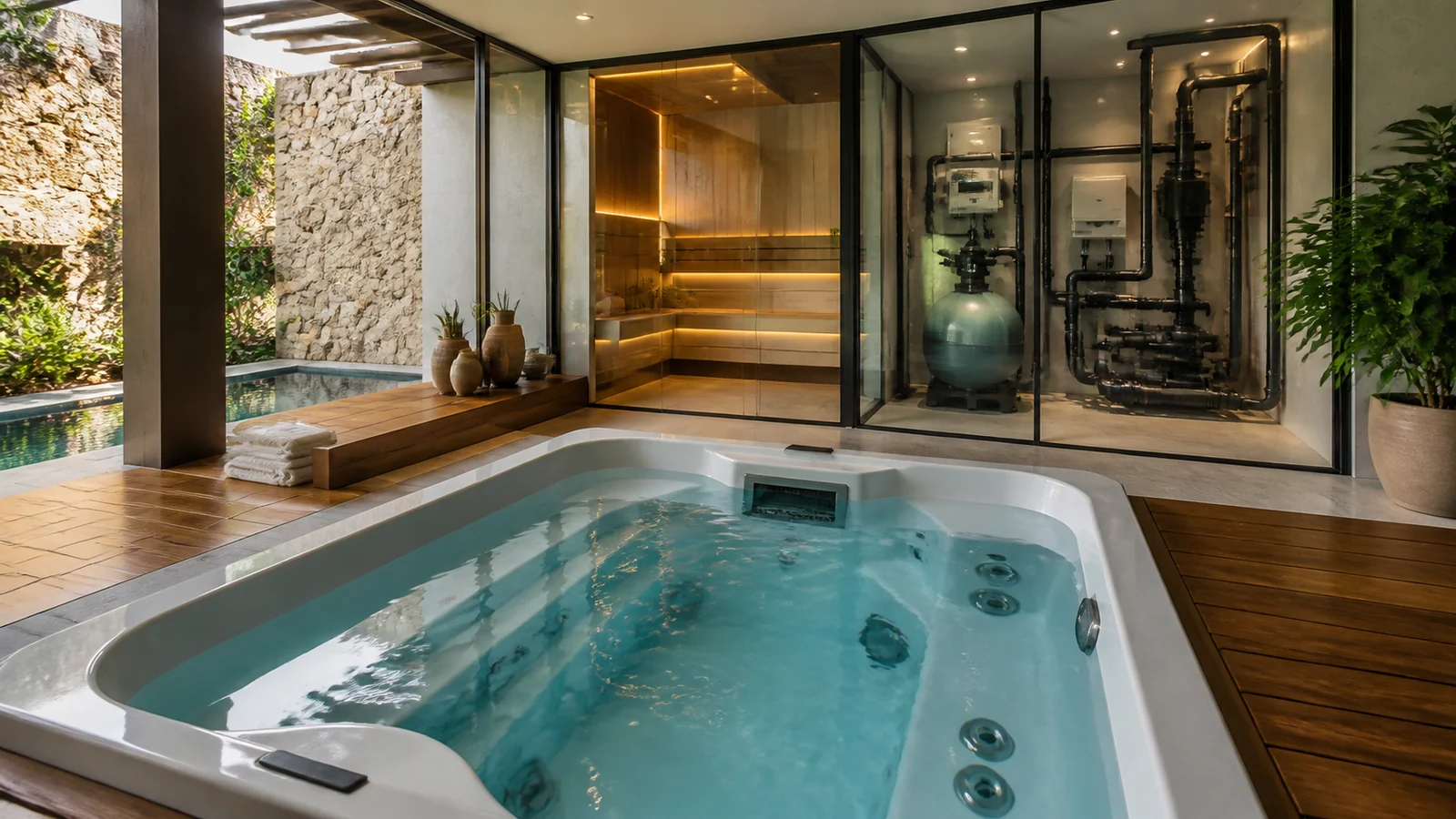 Spa privativo em casa: planejamento, tecnologias e infraestrutura necessária