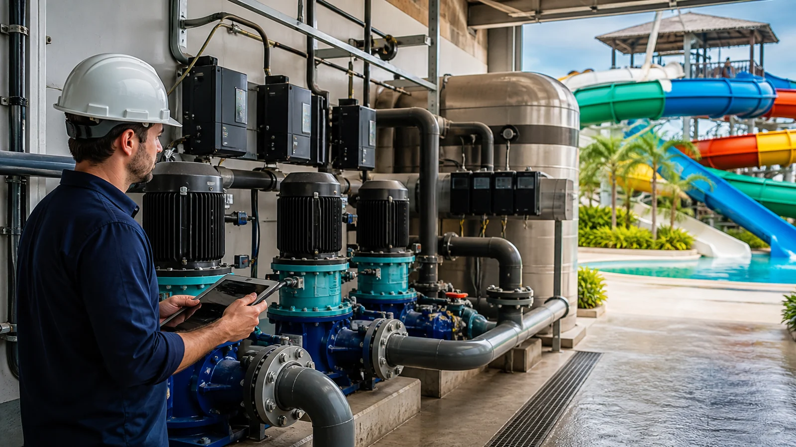 Eficiência energética em parques aquáticos: como reduzir o OPEX da operação
